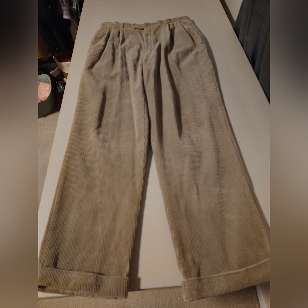 Men's Classic Tan Corduroy Trousers - Picture 8 of 8